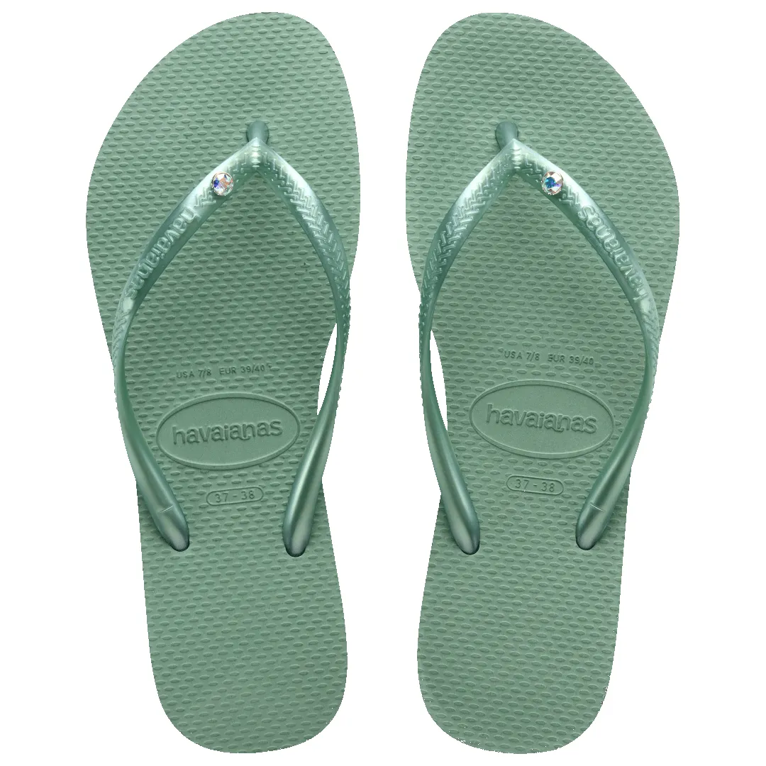Women's Slim Crystal Flip Flops sold by Havaianas