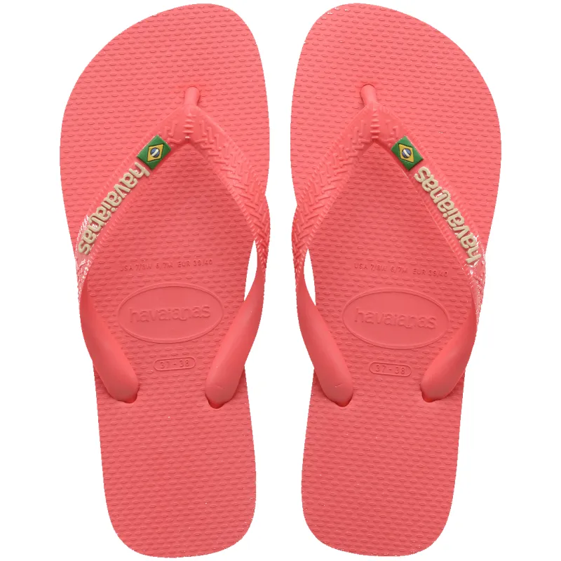 Women's Brazil Logo Flip Flops sold by Havaianas