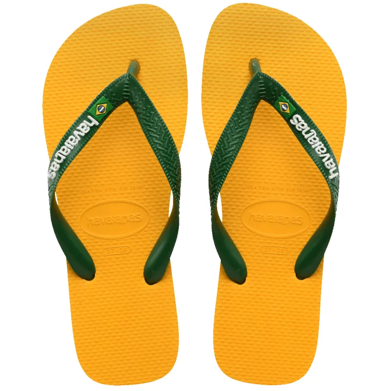 Women's Brazil Logo Flip Flops sold by Havaianas