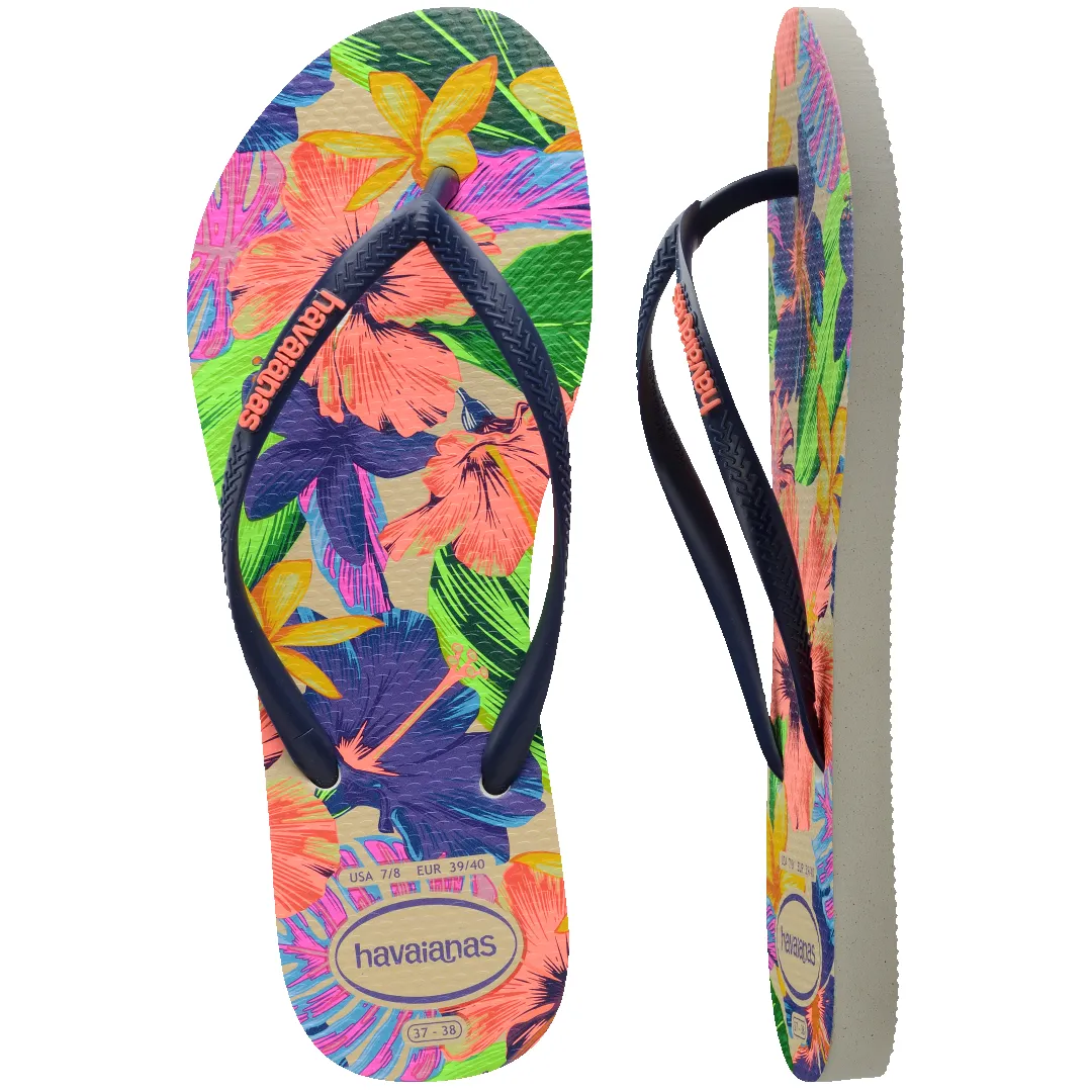 Women's Slim Floral Neon Flip Flops sold by Havaianas product image thumbnail 5