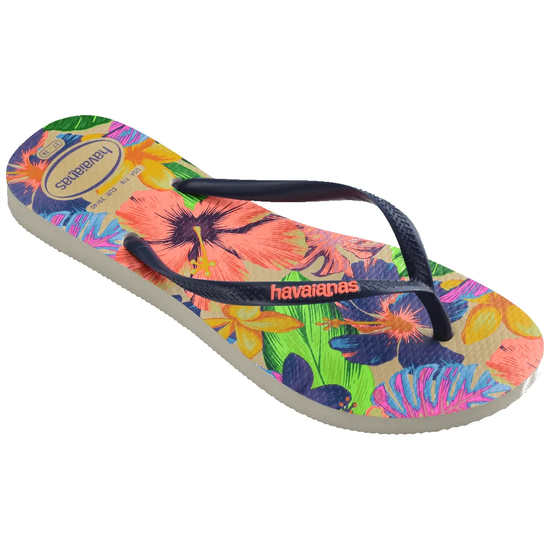 Women's Slim Floral Neon Flip Flops sold by Havaianas product image thumbnail 2