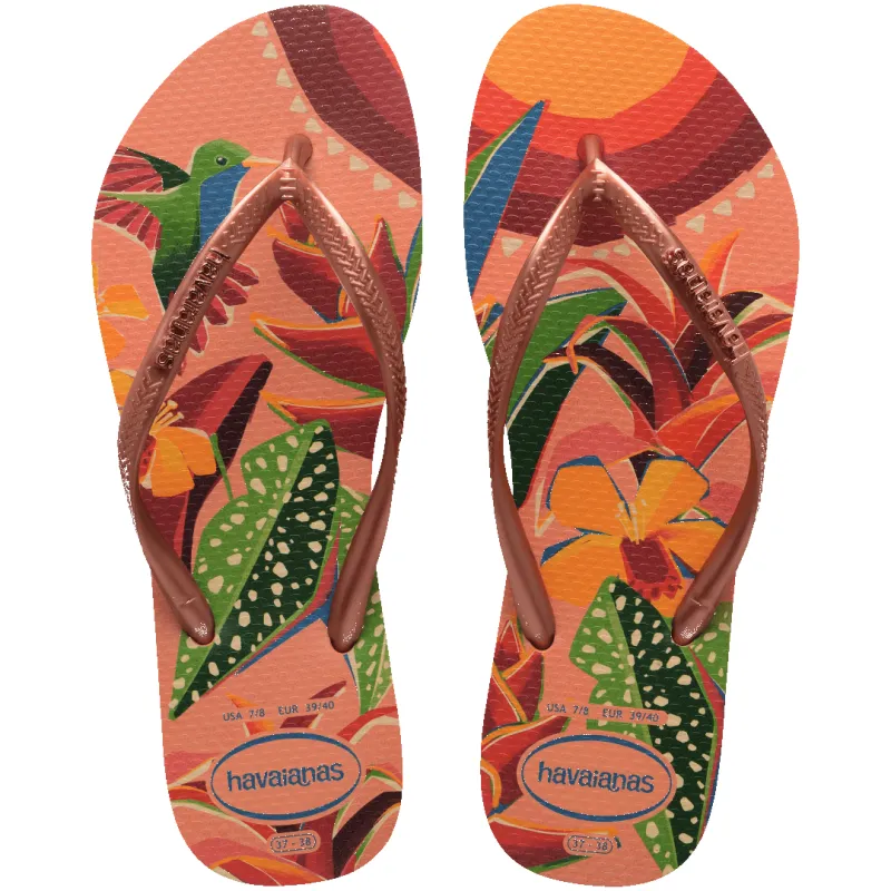 Women's Slim Tropical Flip Flops sold by Havaianas