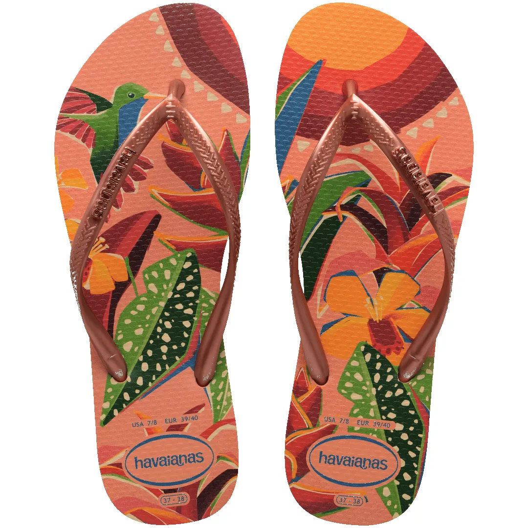 Women's Slim Tropical Flip Flops sold by Havaianas