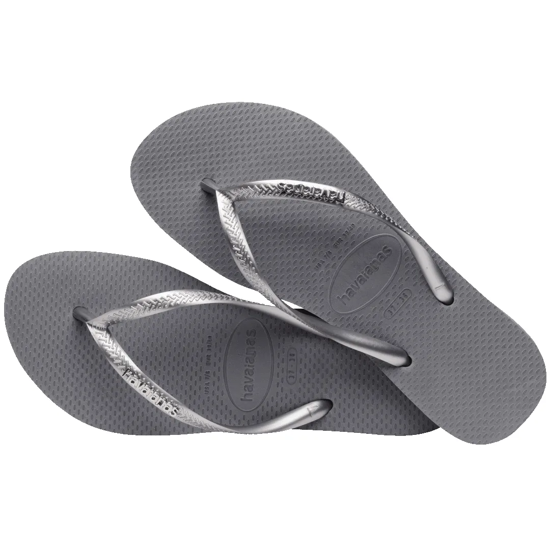 Women's Slim Logo Metallic Flip Flops sold by Havaianas product image thumbnail 4