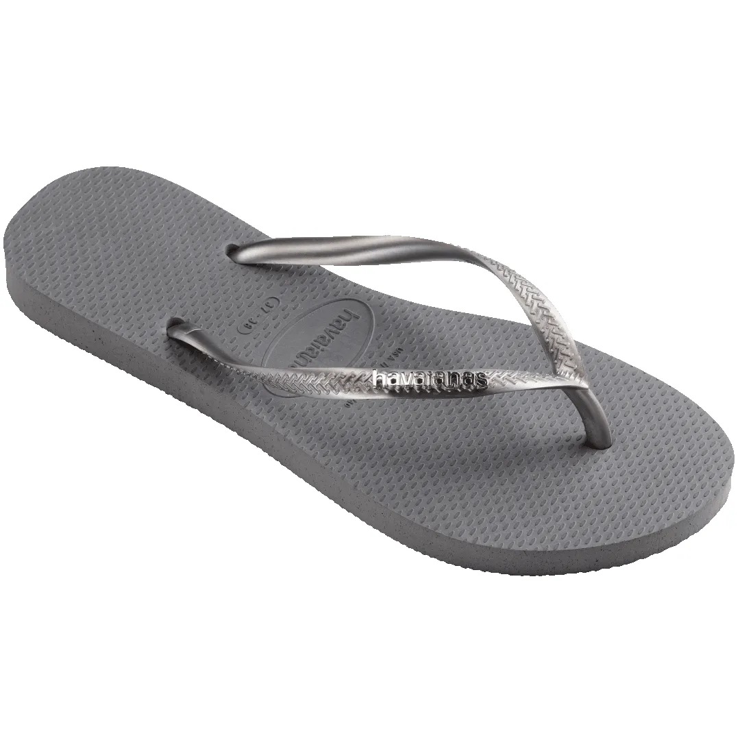 Women's Slim Logo Metallic Flip Flops sold by Havaianas product image thumbnail 3