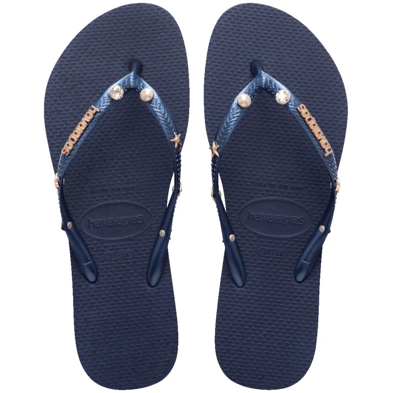 Women's Luxury Aqua Slim Flip Flops sold by Havaianas
