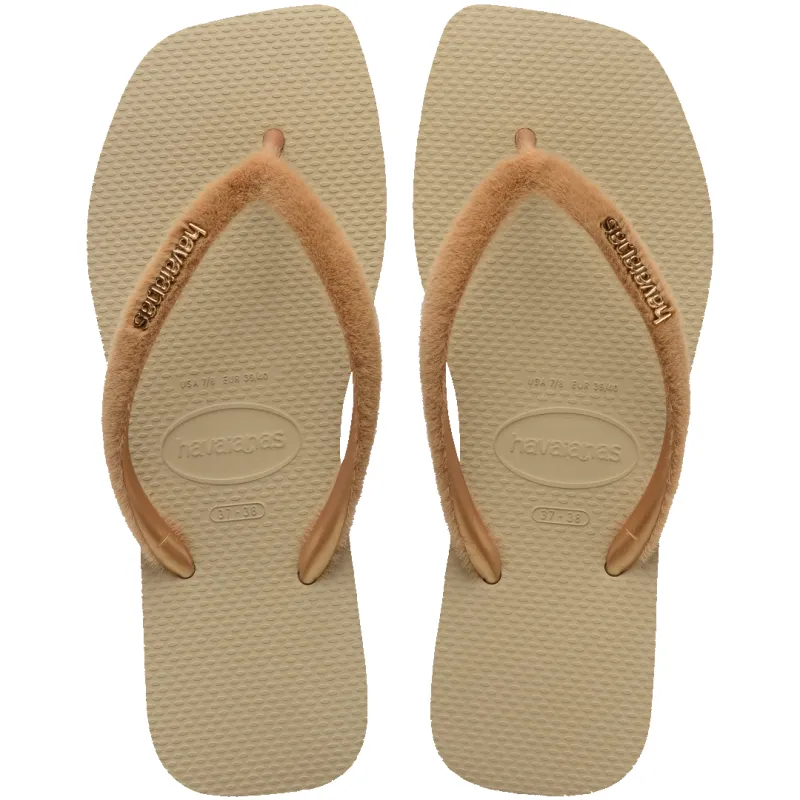 Women's Plush Slim Square Flip Flops sold by Havaianas