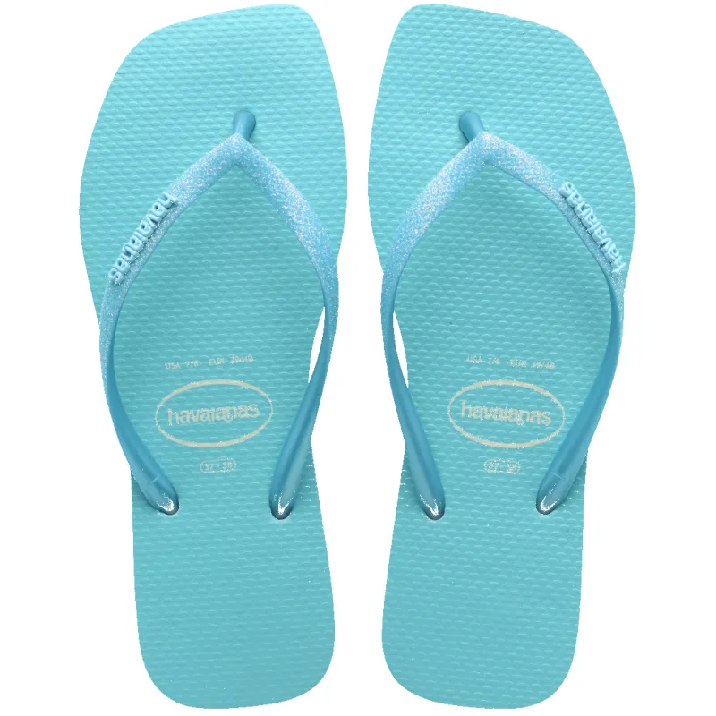 Women's Slim Square Glitter Flip Flops sold by Havaianas