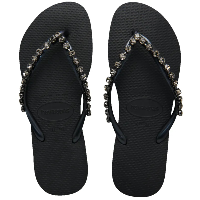 Women's Rock Mesh Slim Flip Flops made by Havaianas