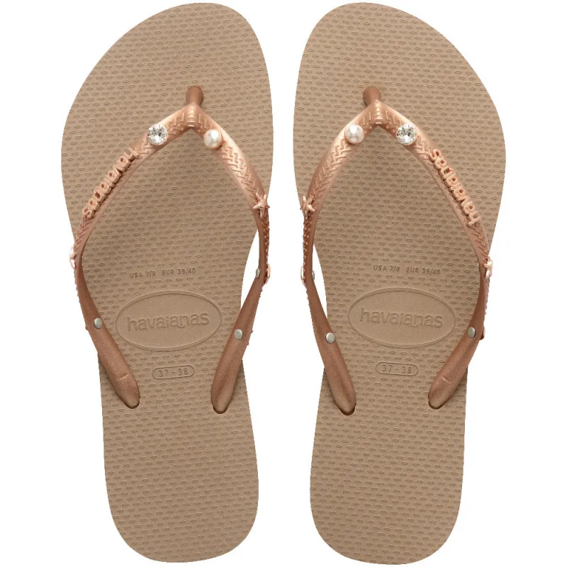 Women's Luxury Aqua Slim Flip Flops sold by Havaianas