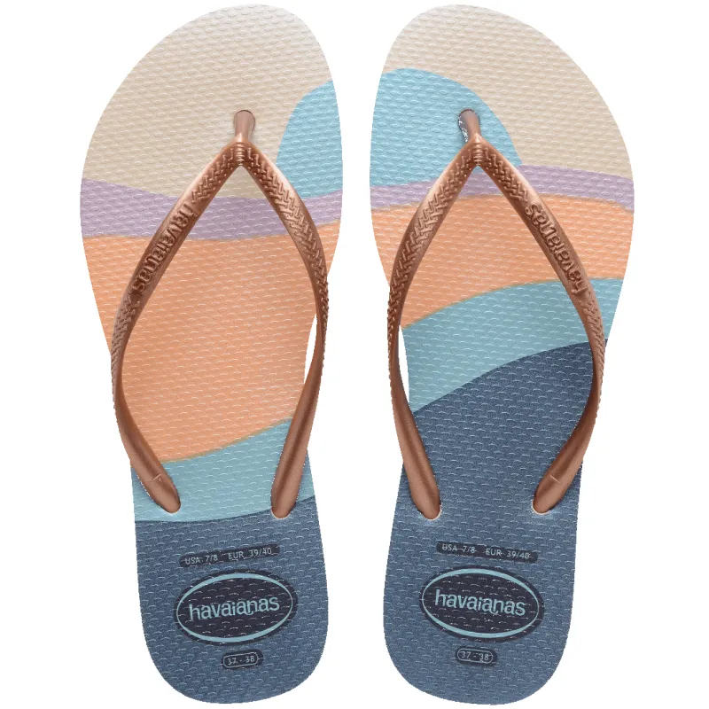 Women's Slim Palette Glow Flip Flops sold by Havaianas