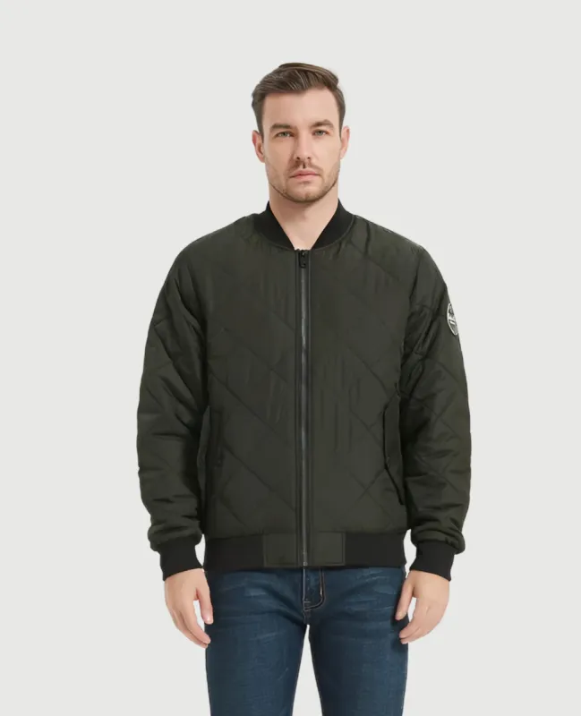 HK Quilted Heritage Bomber sold by Hawke & Co