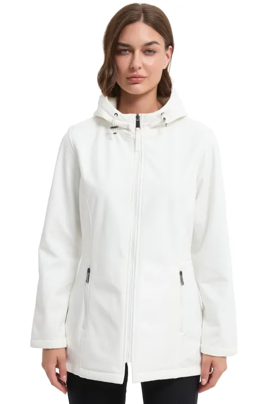 Long Style Hooded Softshell with Waist Drawstring sold by Hawke & Co