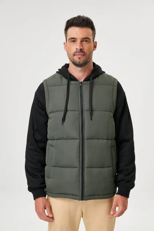 Hybrid Puffer Hoodie sold by Hawke & Co