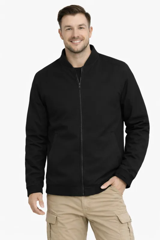 Micro Suede Bomber sold by Hawke & Co