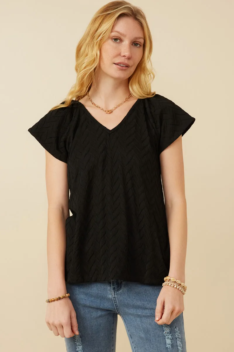 Womens Exaggerated Ruffle Textured Knit Tank sold by Hayden