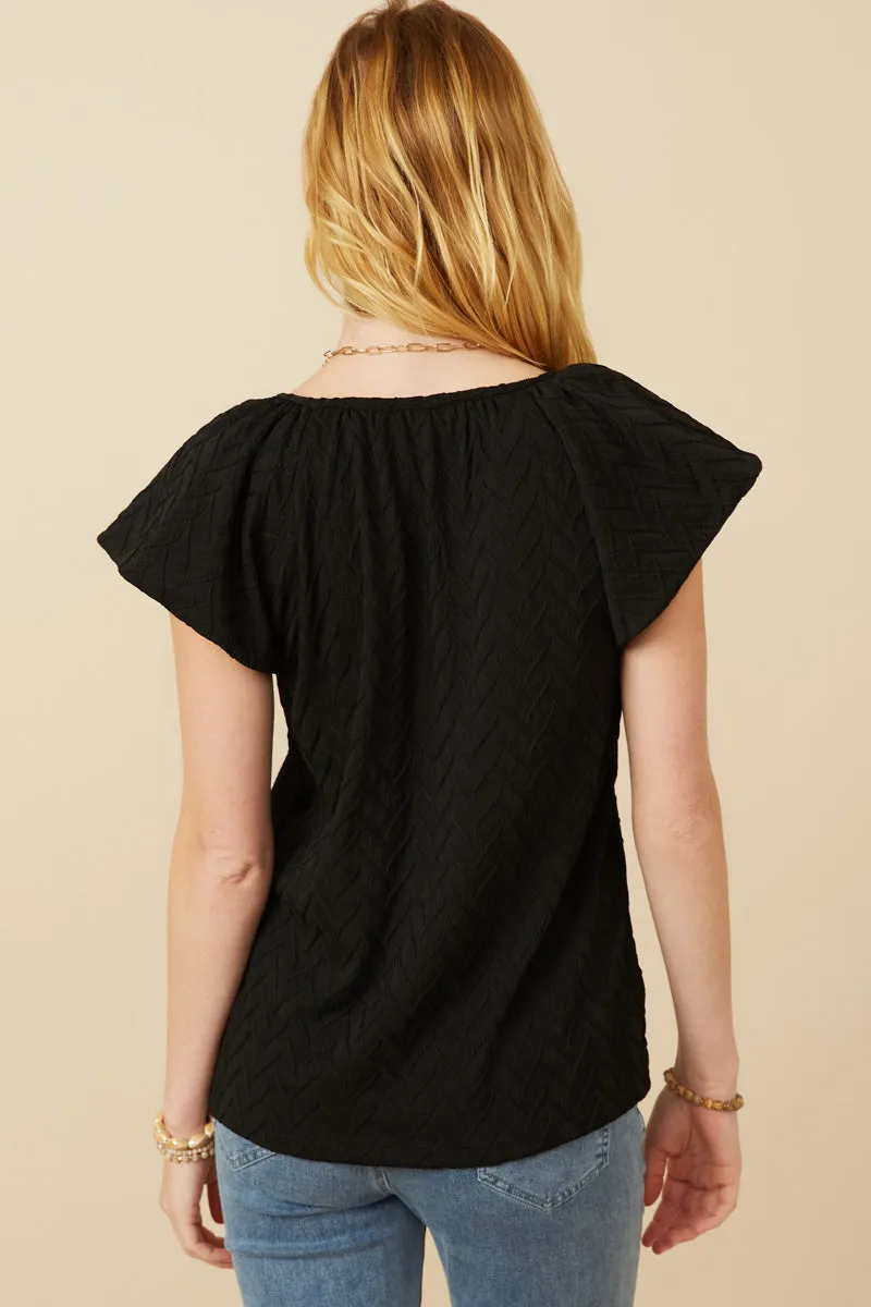 Womens Exaggerated Ruffle Textured Knit Tank sold by Hayden product image thumbnail 5