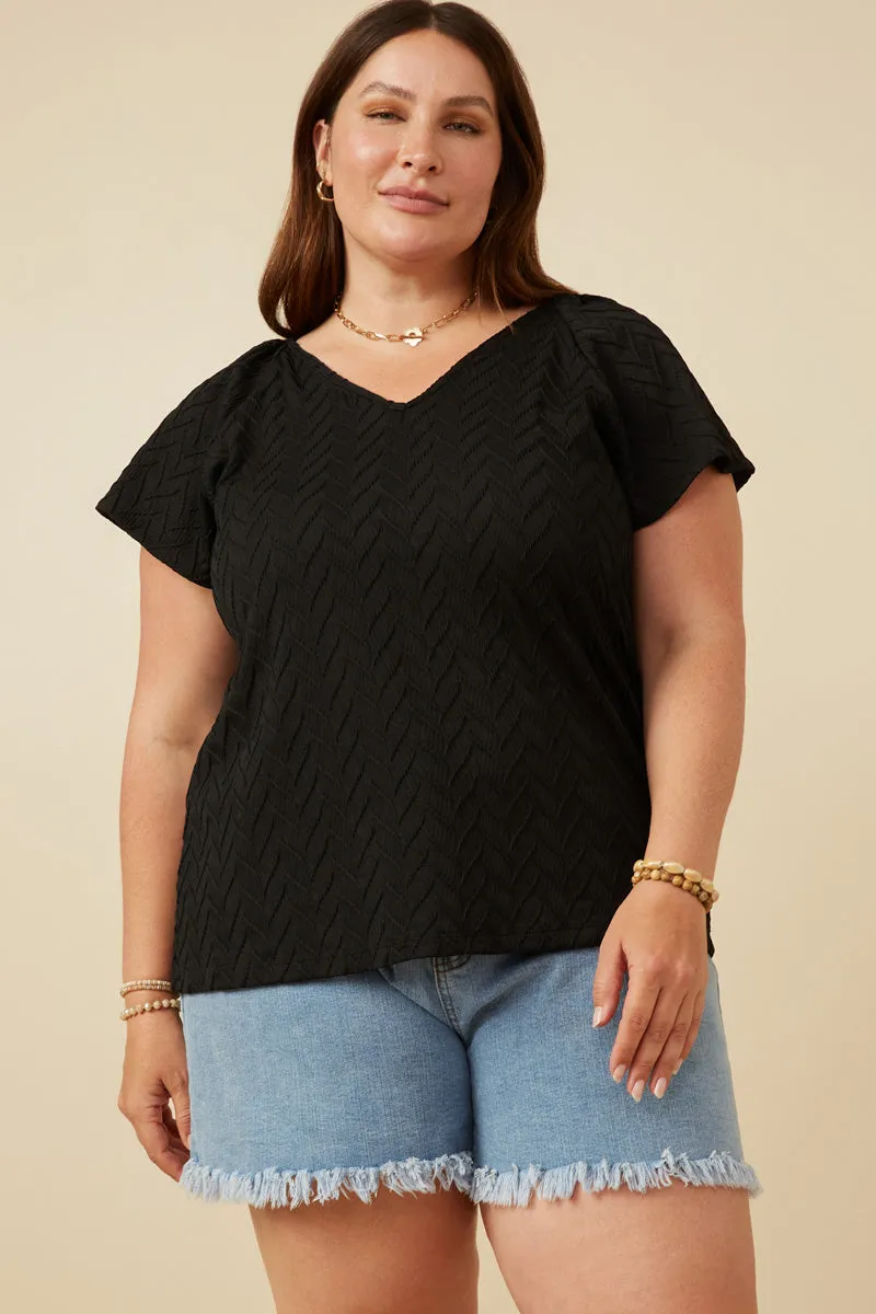 Womens Exaggerated Ruffle Textured Knit Tank sold by Hayden product image thumbnail 2