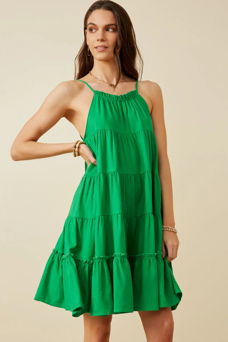 Womens Tiered Ruffle Seamed Cami Dress sold by Hayden