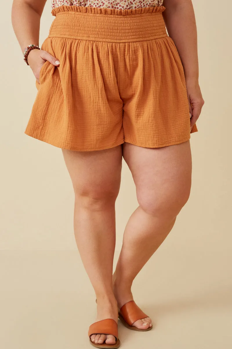 Womens Textured Smocked Short sold by Hayden product image thumbnail 2