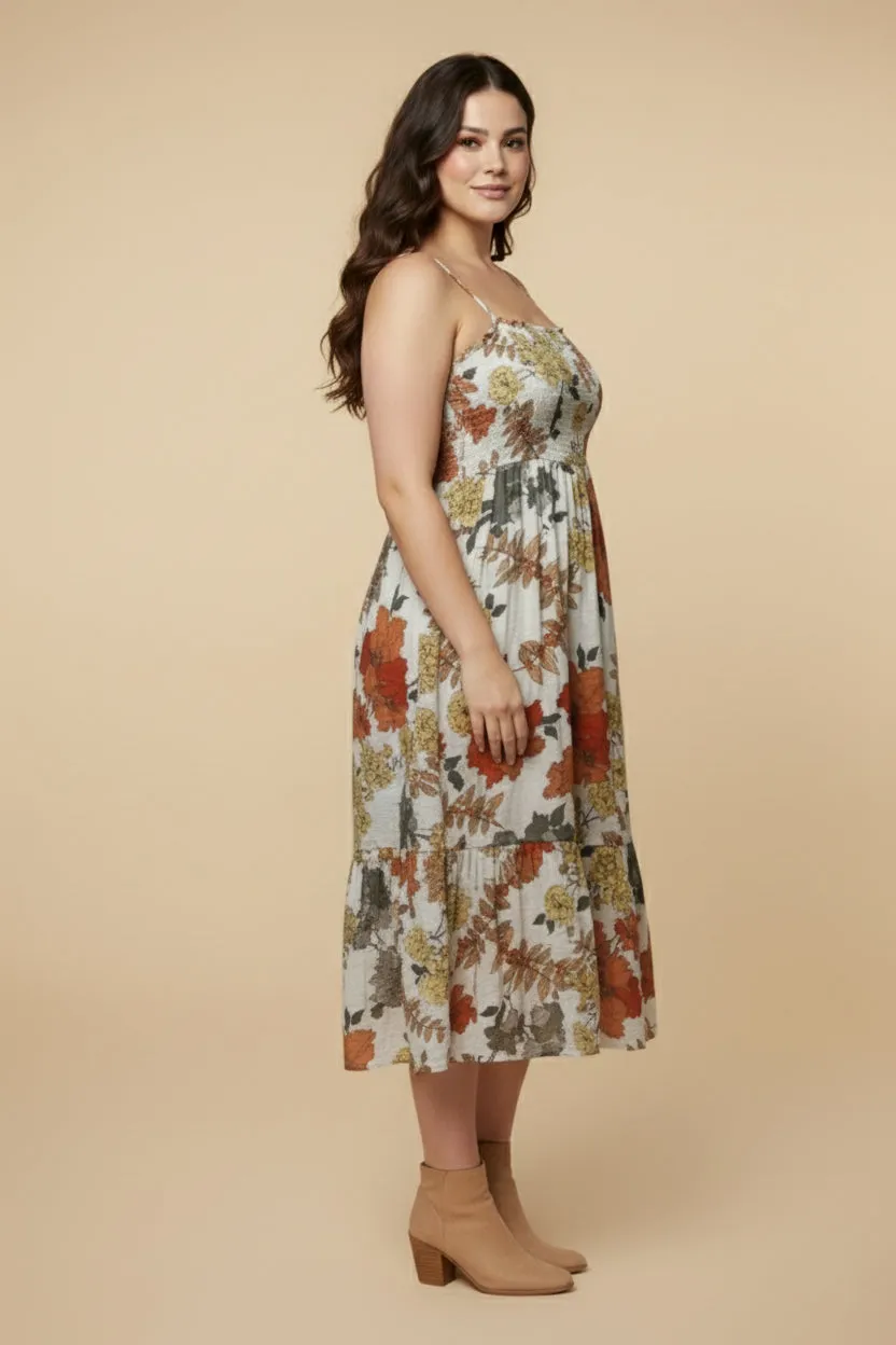 Womens Floral Smocked Back Tank Dress sold by Hayden product image thumbnail 5