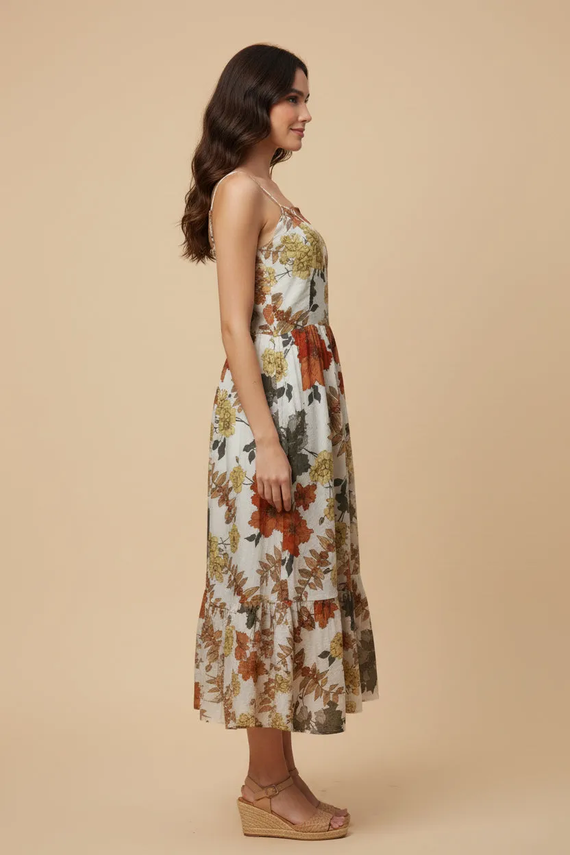 Womens Floral Smocked Back Tank Dress sold by Hayden product image thumbnail 3