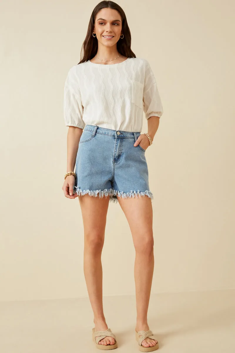 Womens Distressed Fray Detail Shorts sold by Hayden product image thumbnail 4