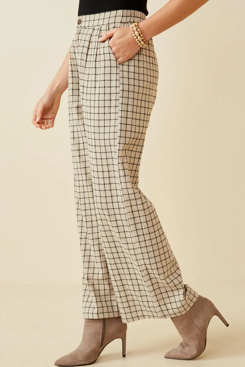 Womens Textured Wide Leg Checkered Pants sold by Hayden product image thumbnail 3