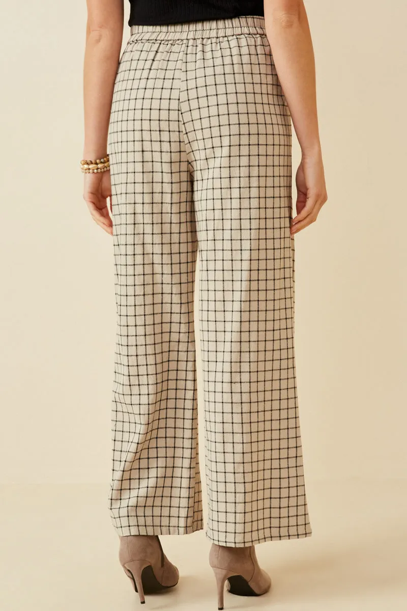 Womens Textured Wide Leg Checkered Pants sold by Hayden product image thumbnail 4