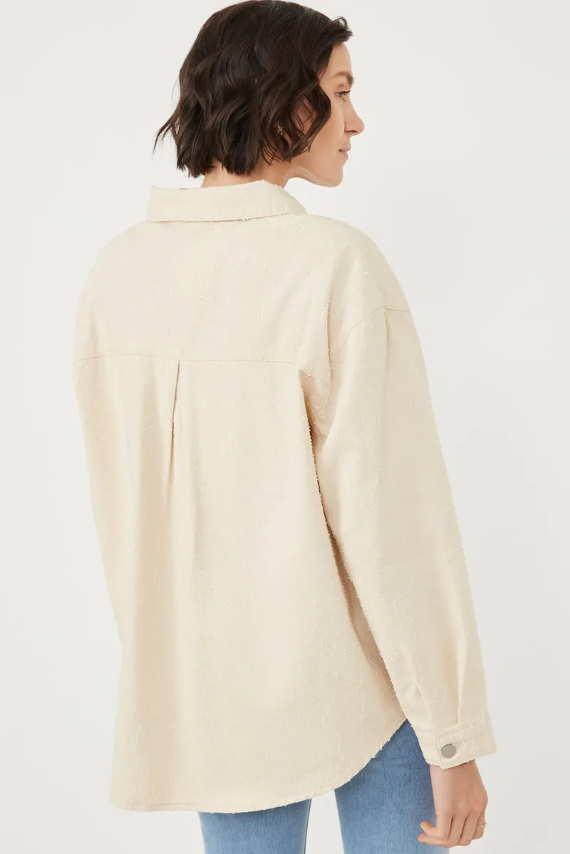 Womens Distressed Detail Button Up Shacket sold by Hayden product image thumbnail 5