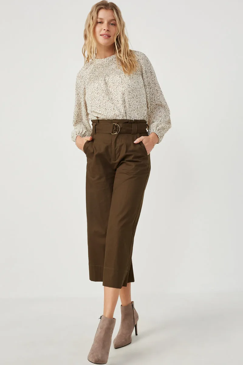 Womens Ditsy Print Smocked Detail Long Sleeve Top sold by Hayden product image thumbnail 3