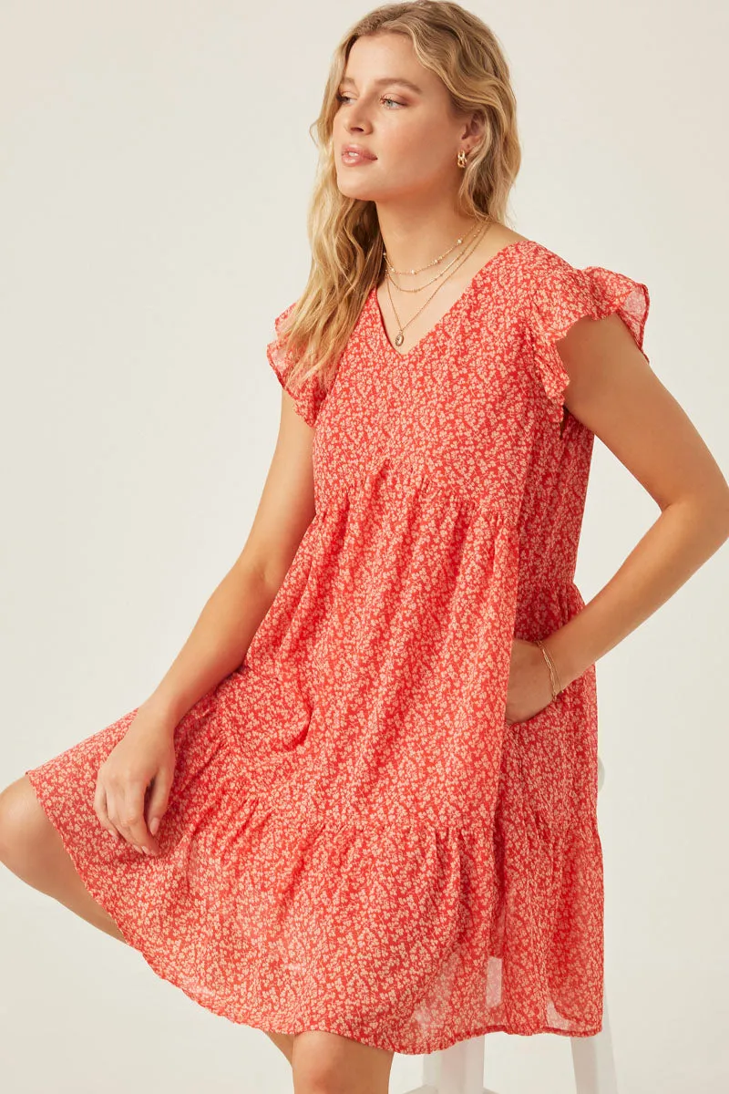 Womens Ditsy Floral Ruffle Tank Dress sold by Hayden