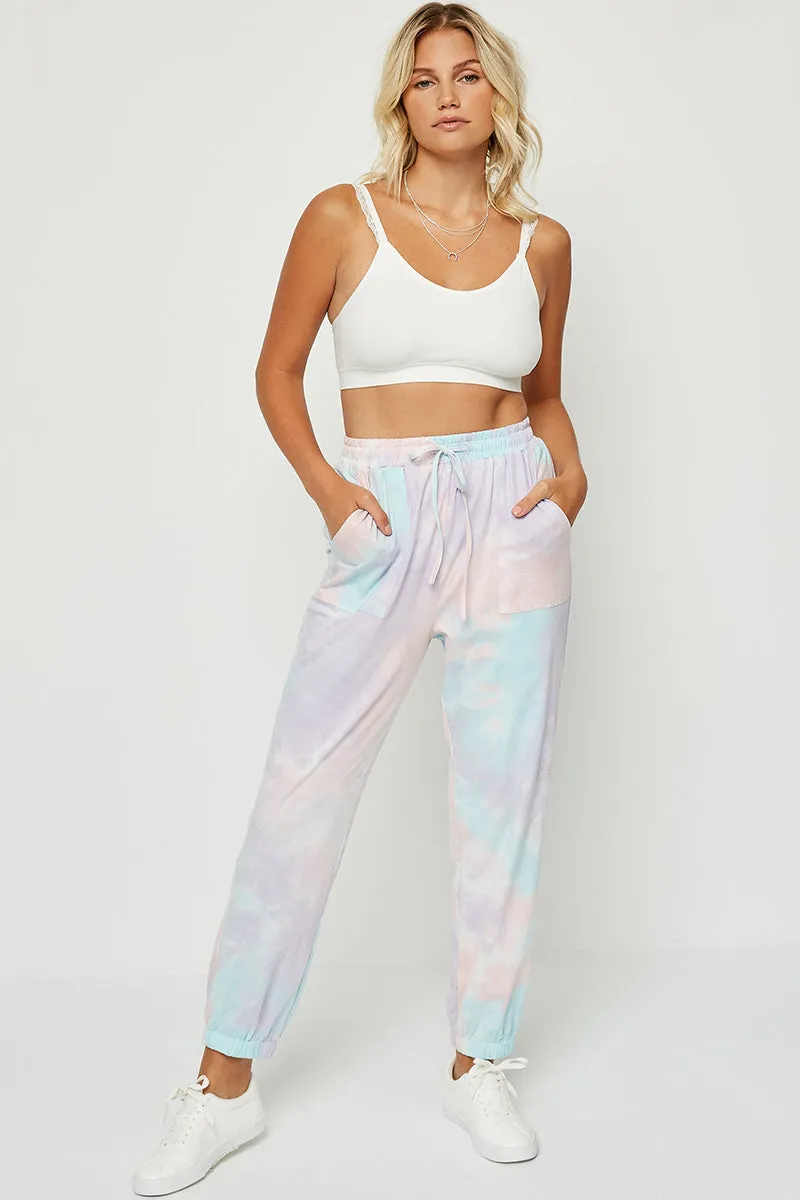 Womens Tie-Dye Drawstring Jogger sold by Hayden