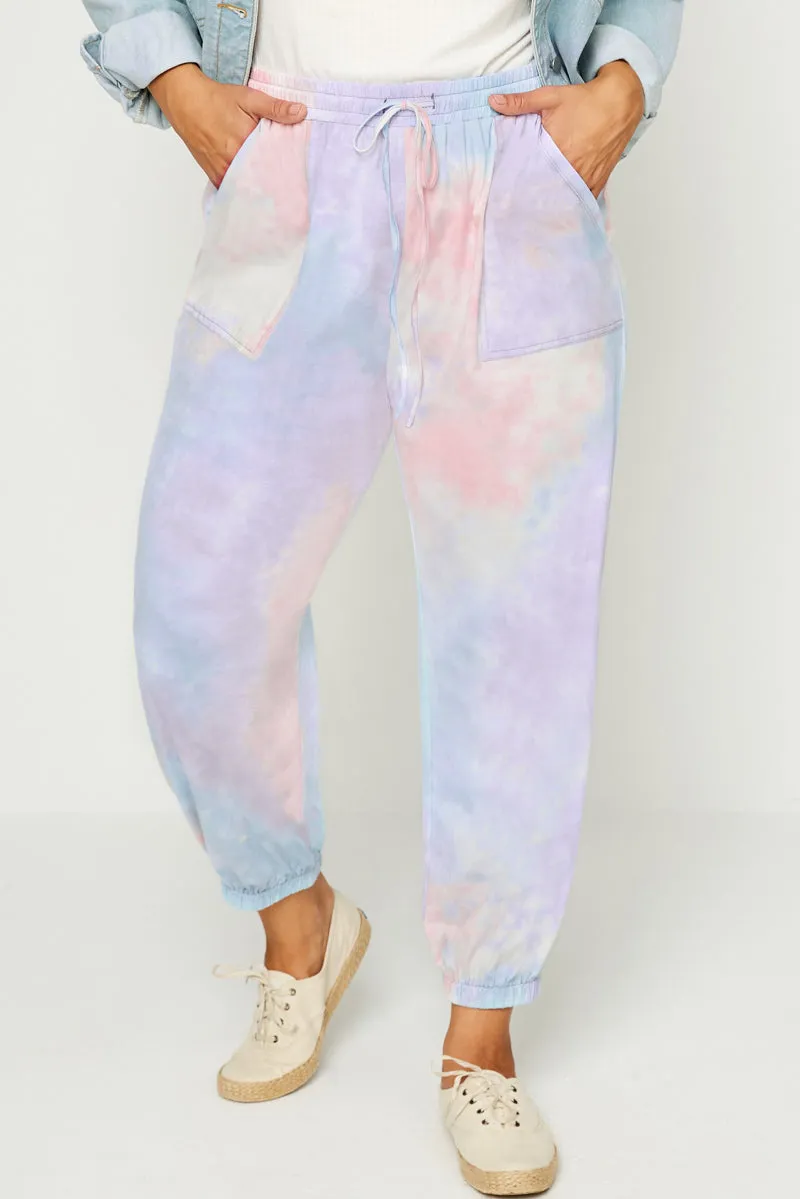 Womens Tie-Dye Drawstring Jogger sold by Hayden product image thumbnail 2