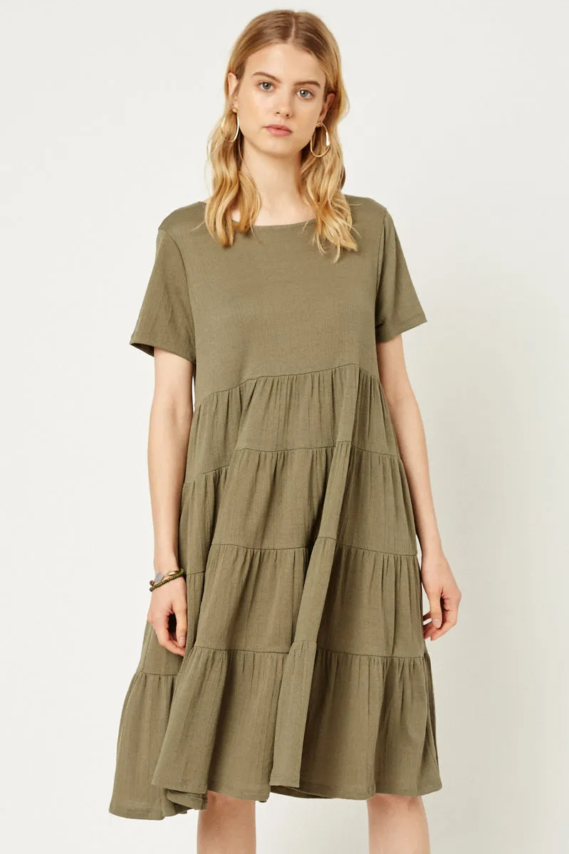Womens Ribbed Midi Swing Dress sold by Hayden product image thumbnail 5
