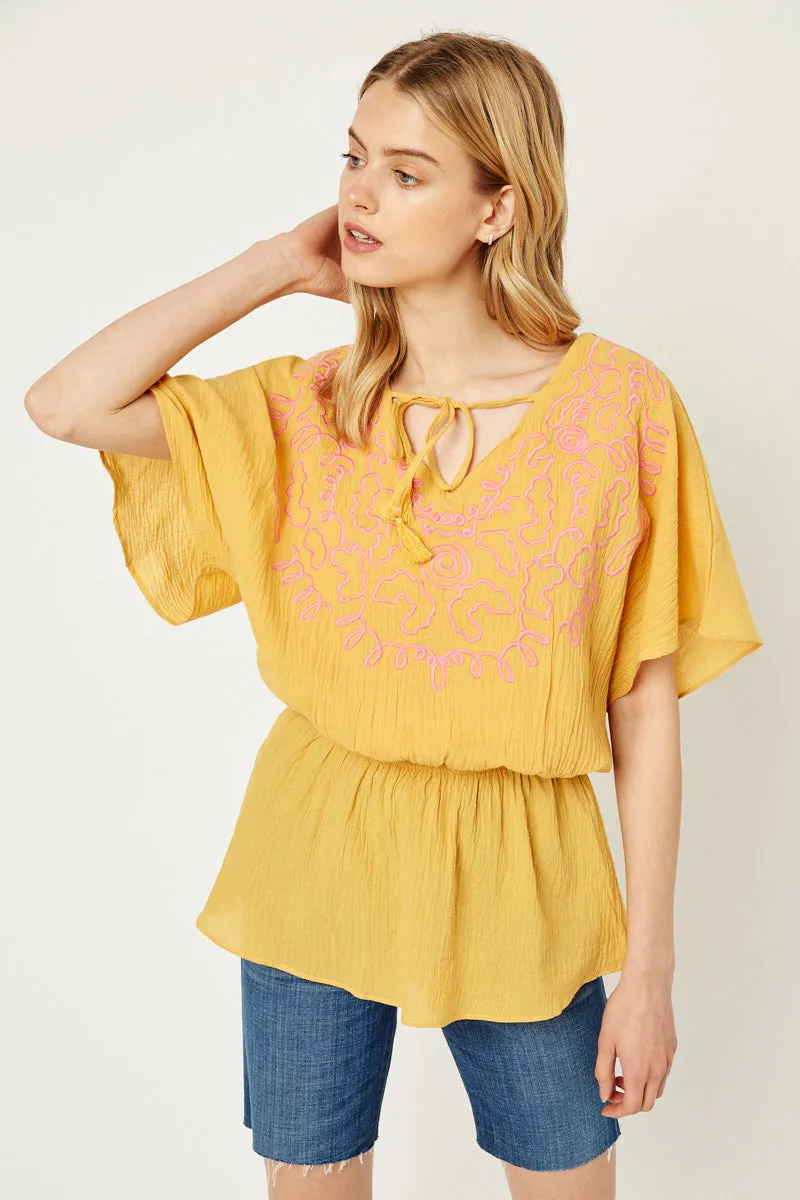 Womens Embroidered Heart Tunic Top sold by Hayden product image thumbnail 4