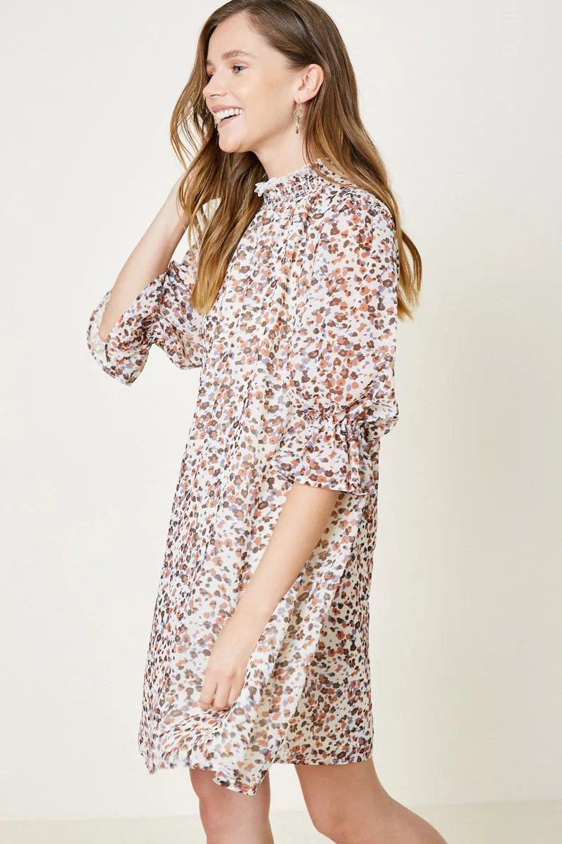 Womens Printed Smock Neck Mini Dress sold by Hayden product image thumbnail 3