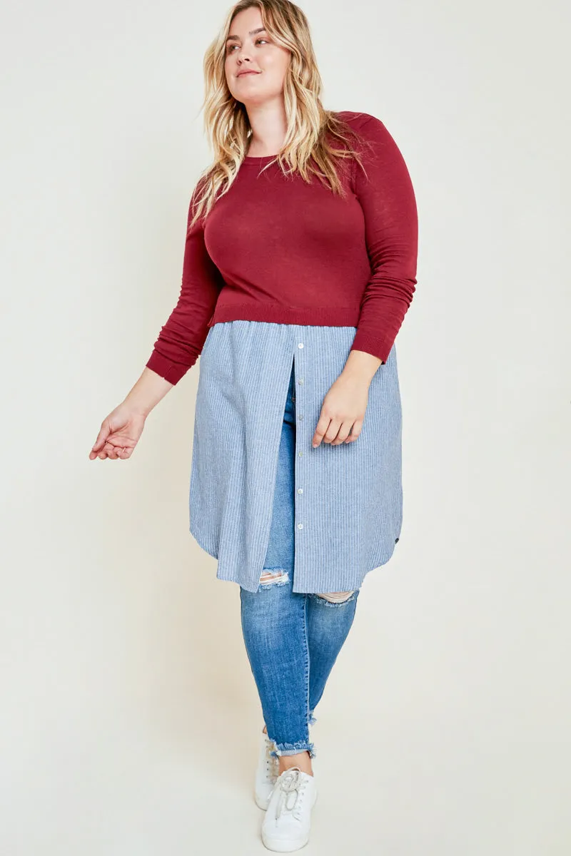 Womens Long Sleeve Sweater Dress sold by Hayden product image thumbnail 2