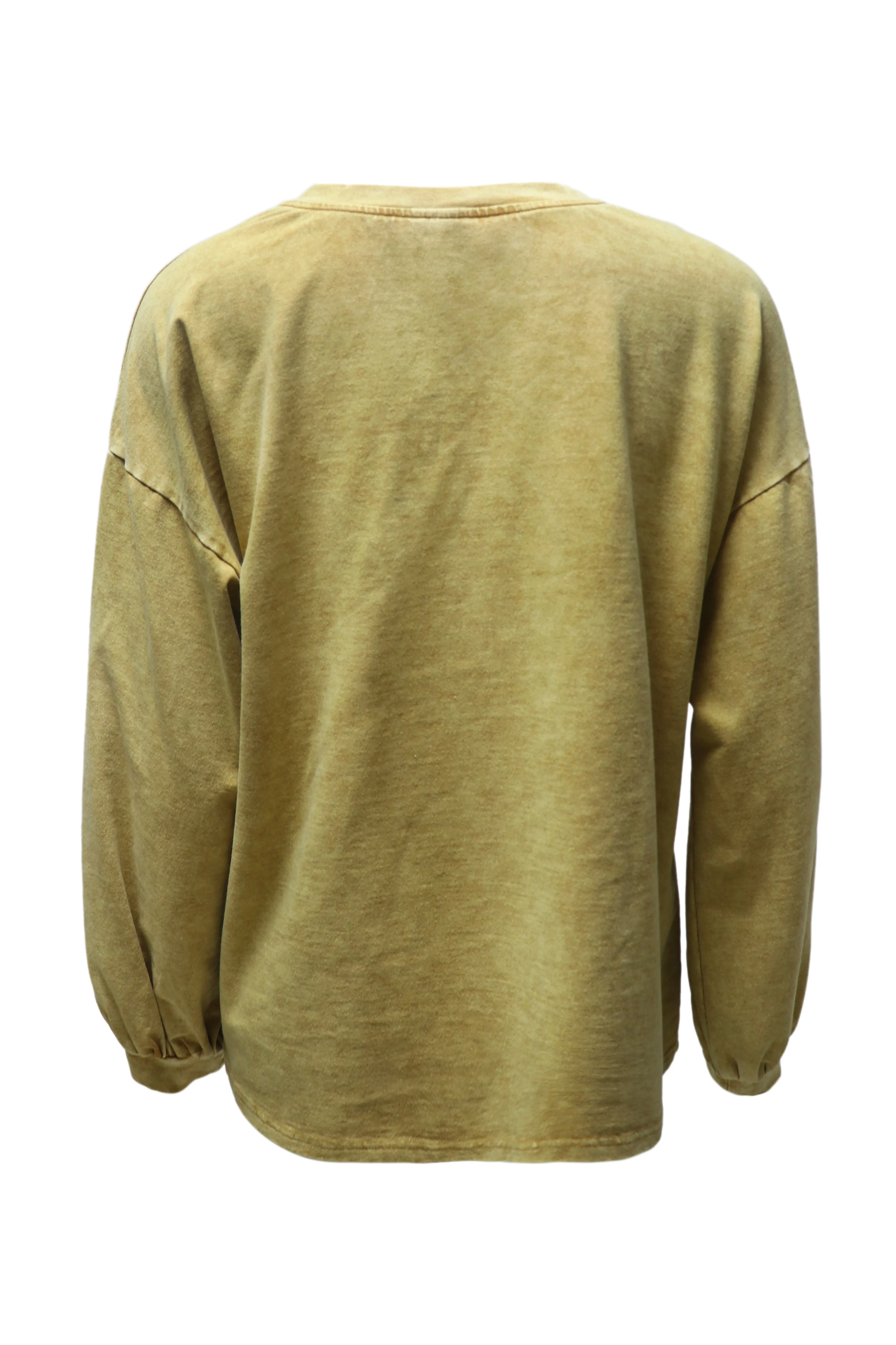 Womens Tonal Star Patch Washed Sweatshirt sold by Hayden product image thumbnail 4
