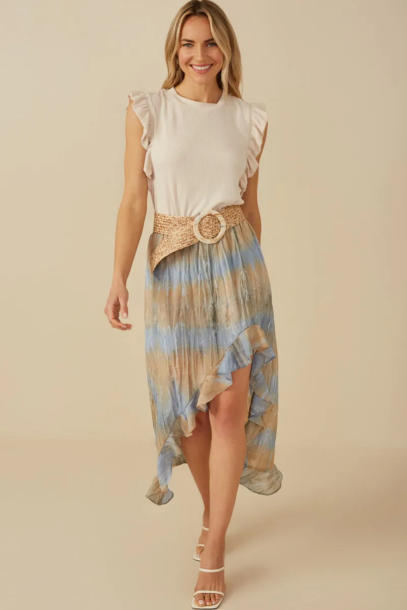 Womens Ribbed Ruffled Detail Knit Tank sold by Hayden product image thumbnail 4