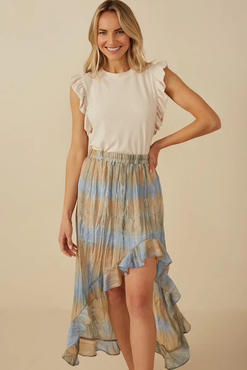 Womens Ribbed Ruffled Detail Knit Tank sold by Hayden product image thumbnail 2