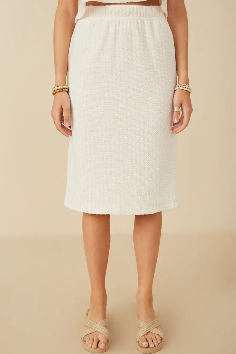 Womens Textured Knit Midi Skirt sold by Hayden
