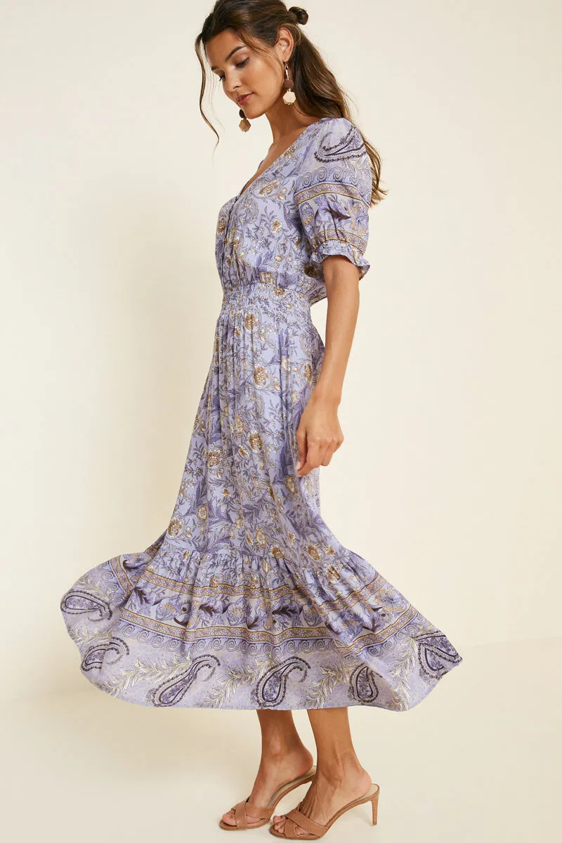 Womens Floral Smock Waist Maxi Dress sold by Hayden product image thumbnail 4