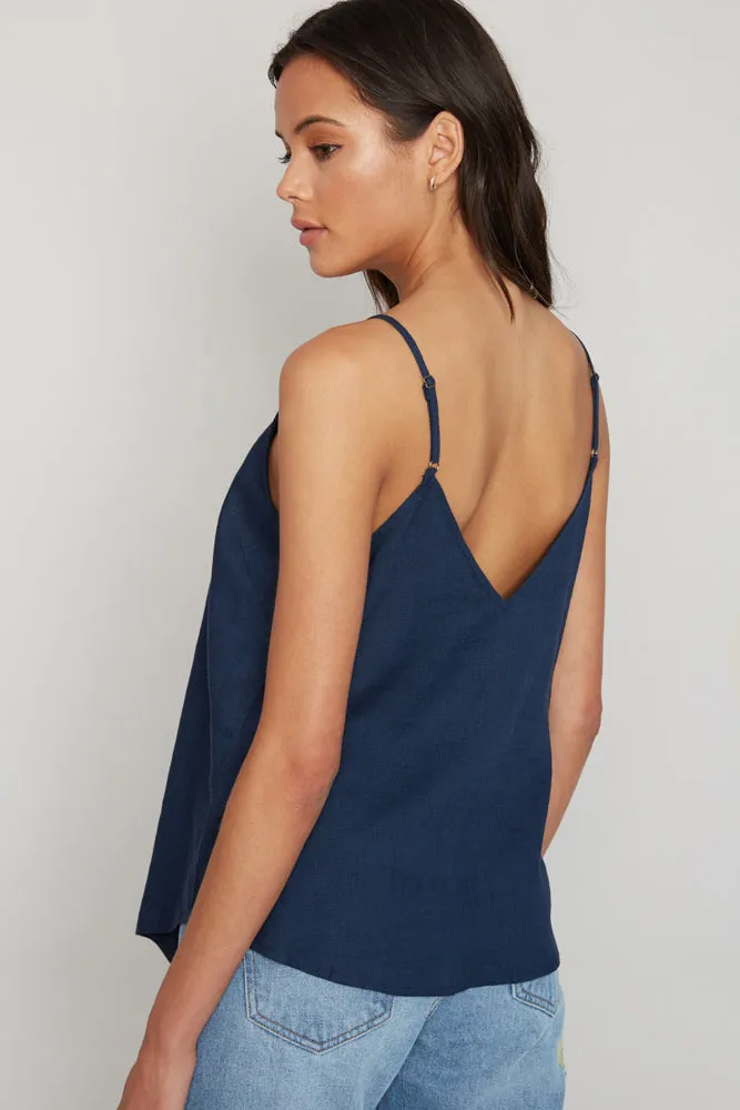 Womens Linen Sleeveless Button-Down Tank sold by Hayden product image thumbnail 5
