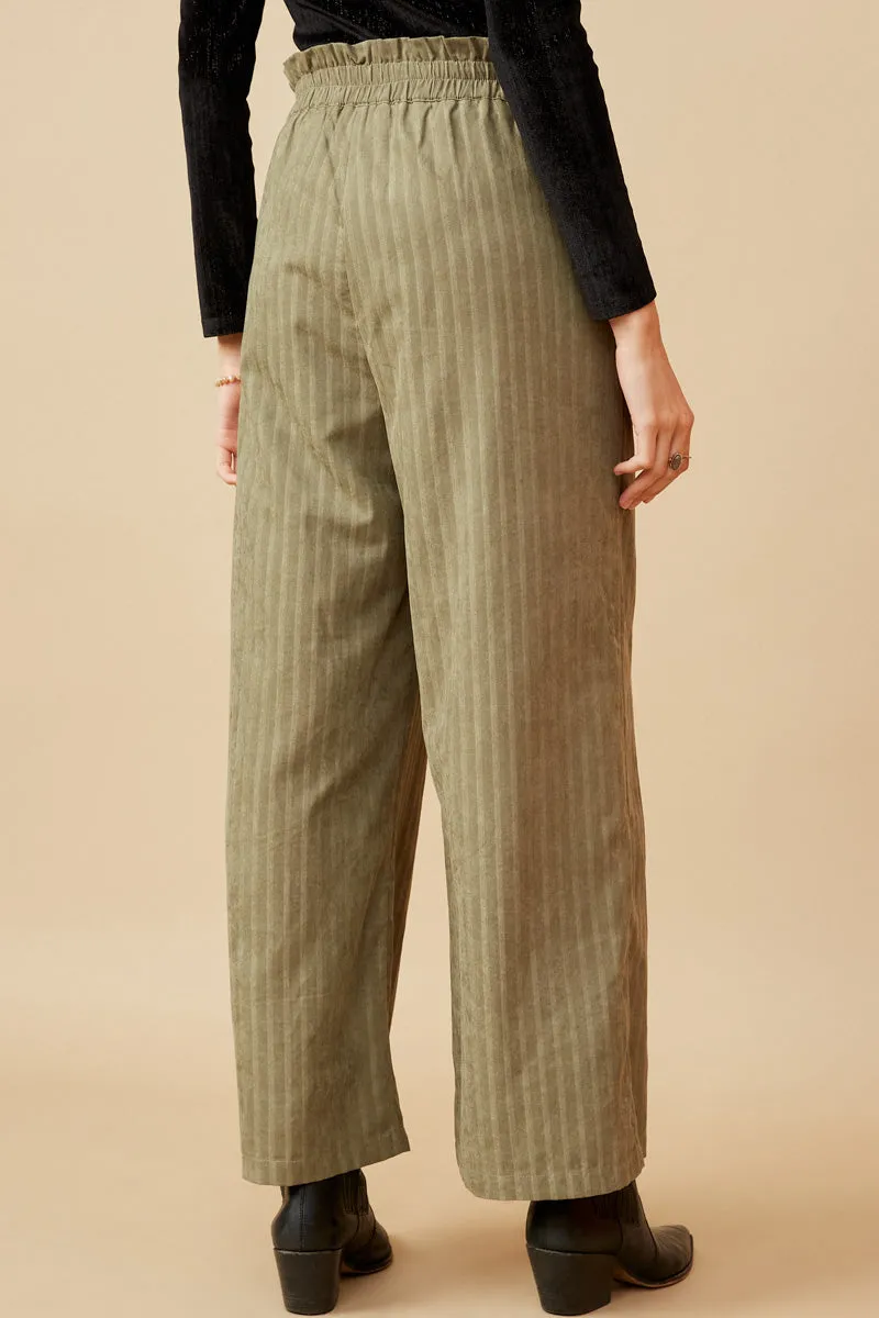 Womens Pleated Front Striped Wide Leg Pants sold by Hayden product image thumbnail 4