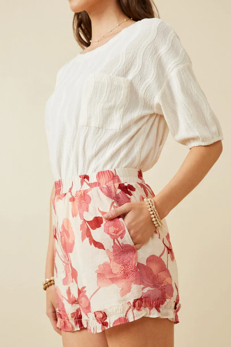 Womens Textured Knit Drop Shoulder Pocket Tee sold by Hayden product image thumbnail 4