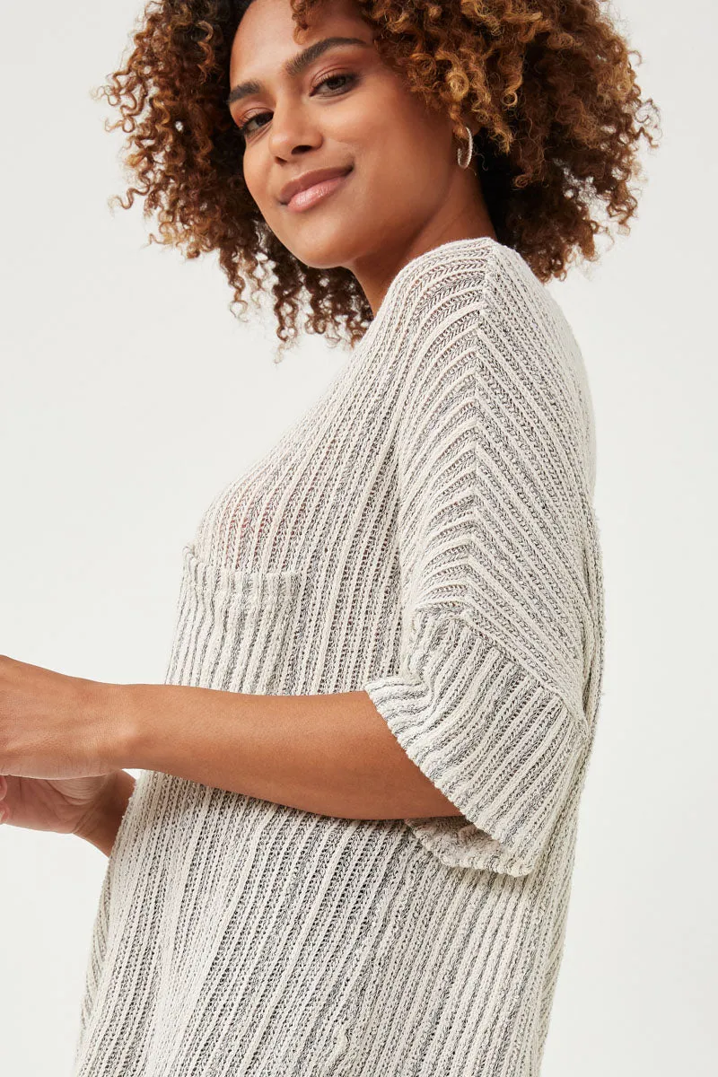 Womens Loose Knit Textured Pocket Detail Knit Top sold by Hayden product image thumbnail 4