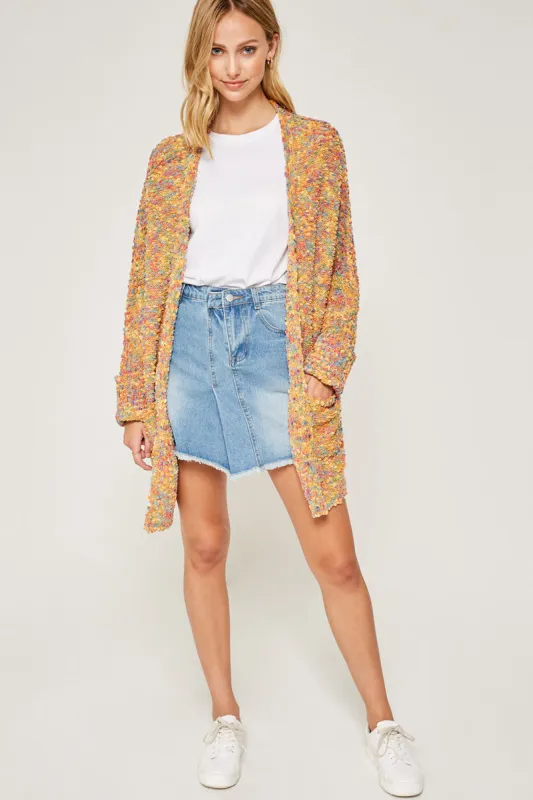 Womens Textured Dolman Sleeve Cardigan Sweater sold by Hayden