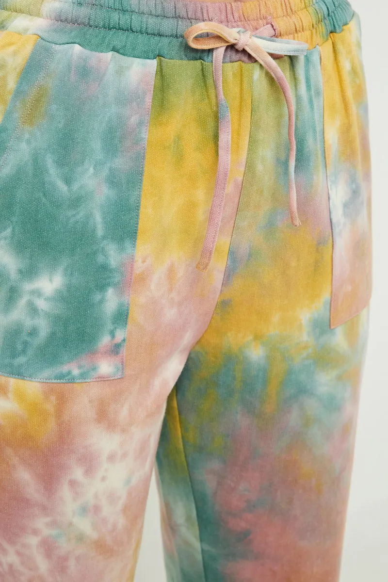 Womens Patch Pocket Tie Dye Joggers sold by Hayden product image thumbnail 3