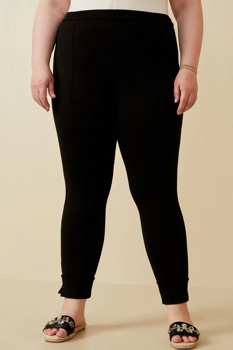 Womens Elastic Waist Slitted Knit Pants sold by Hayden product image thumbnail 2